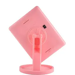 Косметичне дзеркало Large 22 з LED підсвічуванням Pink (kz027) - мініатюра 4