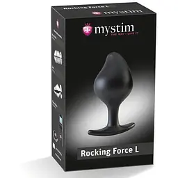 Силіконова анальна пробка Mystim Rocking Force L для електростимулятора діаметр 4.7 см - мініатюра 6
