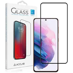 Скло захисне ACCLAB Full Glue Samsung S21 (G991) Black (1283126510519)