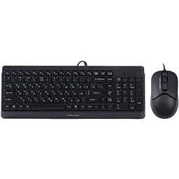 Комплект (клавіатура, мишка) A4Tech F1512 Black USB