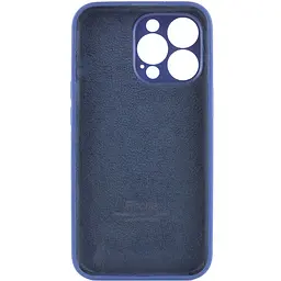 Чохол Silicone Case Full Camera Protective AA для Apple iPhone 14 Pro 6.1" Синій / Deep navy - мініатюра 2
