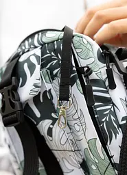 Жіноча сумка месенджер Sambag TEL принт "Leaves" 17 х 17 х 6 см (70151144) - мініатюра 5