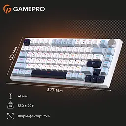 Клавіатура GamePro Genesis Warden MK160BL [140415] - мініатюра 5