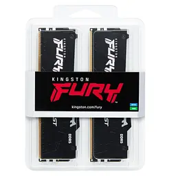 Модуль пам'яті для комп'ютера DDR5 32GB (2x16GB) 5600 MHz FURY Beast RGB Kingston Fury (ex.HyperX) (KF556C40BBAK2-32) - мініатюра 4