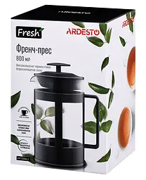 Френч-прес Ardesto Fresh 800 мл чорний (AR1008BLF) - мініатюра 3