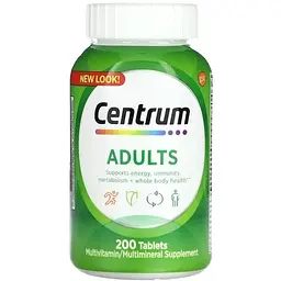 Мультивітаміни Centrum Adults 200 tabs (1086-2023-10-4105)