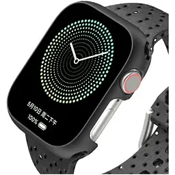 Чохол-накладка DK Пластик Soft-Touch Glass Full Cover для Apple Watch 41mm (015071) (black) - мініатюра 6