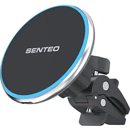 Автотримач із бездротовою зарядкою Senteo M1 Cayman Wireless Charging 15W Airvent Silver [171638]