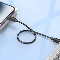 Дата кабель Hoco X96 Hyper Type-C to Lightning 20W (0.25m) Black - мініатюра 4