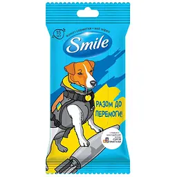 Серветка волога SMILE 42226470 Разом до Перемоги 15 шт. (4823071656381A)