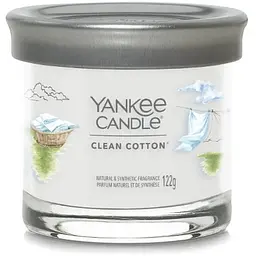 Свічка Yankee Candle Small Clean Cotton Чиста бавовна 122 г (1744735E) - мініатюра 2