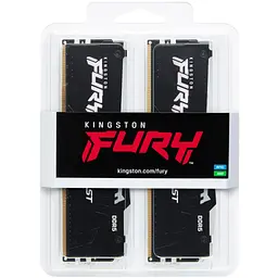 Модуль пам'яті для комп'ютера DDR5 64GB (2x32GB) 6000 MHz Beast RGB EXPO Black Kingston Fury (ex.HyperX) (KF560C36BBE2AK2-64) - мініатюра 4