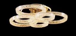 Світлодіодна люстра Splendid Ray LC/3S+3B LED (GD), золото, білий, 80 Вт, від 10-18 м² - мініатюра 5