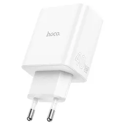 Зарядний адаптер блок живлення 3 порти 40 вт Hoco C126a Pure power 3-port 40w - мініатюра 4