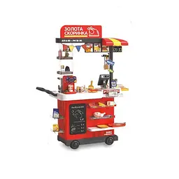 Ігровий магазин Limo toy Фаст-фуд возик з мийкою та касою 76 деталей
