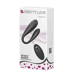 Вібратор для пар Pretty Love Algernon 9.5 см чорний - мініатюра 10