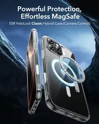 Чохол ESR Classic Hybrid Case (HaloLock) (Camera Control) Frosted Black для iPhone 16 Pro Max (1A81900201) - мініатюра 2