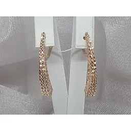 Золоті сережки Favoritum з алмазною гранню. 210086_А - мініатюра 4