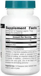 Орнітин (HCl) Source Naturals L-Ornithine Powder порошок 100 г - мініатюра 2