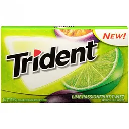 Жуйки Trident lime passionfruit twist 14 sticks