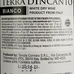 Вино Terra d'Incanto Bianco біле сухе 0.75 л - мініатюра 4