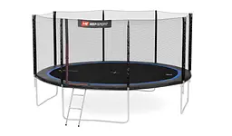 Батут Hop-Sport 14ft (427см) чорно-синій з зовнішньою сіткою - мініатюра 3