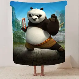 Плед 3D Панда Кунг Фу №2 2806_B 13014 135х160 см - мініатюра 2