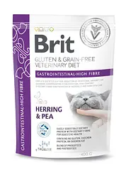 Сухий корм Brit VetDiet Cat Gastrointestinal High Fibre для котів із підвищеним вмістом клітковини з оселедцем, 400 г