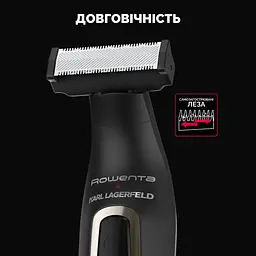 Тример Rowenta Karl Lagerfeld Forever Sharp для бороди та вусів чорний (TN602LF0) - мініатюра 11