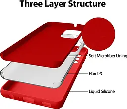 Чохол Soft-Touch Silicone Case для Samsung Galaxy A72 A725 [Red] HC [57240] - мініатюра 3