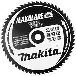 Диск пиляльний по дереву 350х30 мм 56T Makita Makblade Plus B-09846