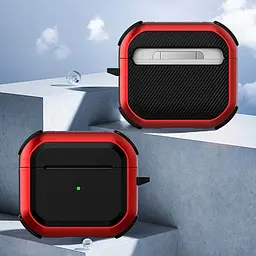 Футляр протиударний Black ed. для навушників Airpods 3 Red - мініатюра 2