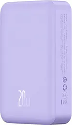 Портативний акумулятор Baseus Magnetic Mini Wireless Fast Charge 20W 20000mAh purple (PPCX150005) - мініатюра 4