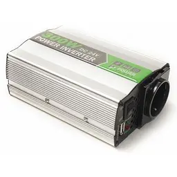 Автомобільний інвертор 24V/220V 300W, USB 5V 1A, HYM300-242 PowerPlant (KD00MS0002) - мініатюра 2