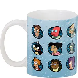 Кухоль GeekLand Футурама Futurama 02.18 герої футурами.137 330 мл білий - мініатюра 3