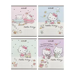 Зошит Kite Hello Kitty, 12 аркушів, коса лінія (HK25-235-1), в асортименті