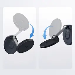 Автотримач Baseus MagPro Magnetic Foldable Phone Mount B10564101121-00 Black - мініатюра 5