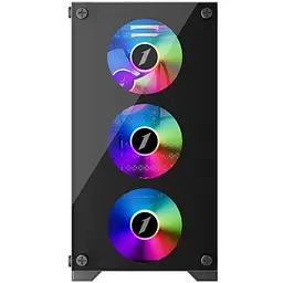 Корпус 1stPlayer X2-M-BK-4F1-PS-600FK-EU Black 600W - мініатюра 6