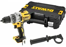 DeWALT Шурупокрут-дриль акумуляторний XR Li-Ion 18В 95Нм 450-2000об/хв кейс, ЗП 1.5кг без АКБ та ЗП