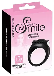Віброкільце Sweet Smile Stayer 5.2 см чорний - мініатюра 4
