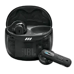 Бездротові навушники JBL Tune Flex 2, Ghost чорний, bloetooth, мікрофон, акумулятор 55 mAh, чохол з функцією зарядки, технологія