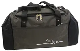 Сумка спортивна Wallaby з нейлону 59 л 48×32×28 см Хакі з чорним - мініатюра 2