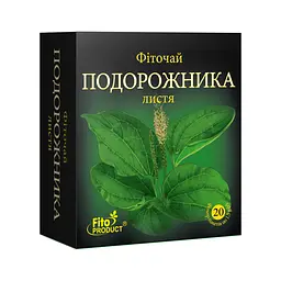 Фіточай "Подорожника листя", 20 ф/п