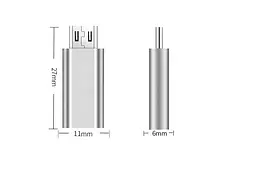 Адаптер Перехідник Type-C-мама на microUSB GT Gray (61518843241) - мініатюра 4