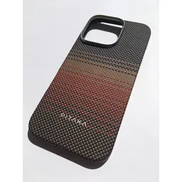 Оригінальний протиударний чохол для iPhone 16 Pro Pitaka Tactile Woven Case Sunset (KI1601SU) - мініатюра 8
