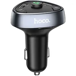 FM-модулятор трансмітер Hoco E51 з Bluetooth V5.0 чорний - мініатюра 3