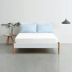 Набір наволочки і простирадло WHITE ZIGZAG BLUE COSAS (4822052060636) - мініатюра 2