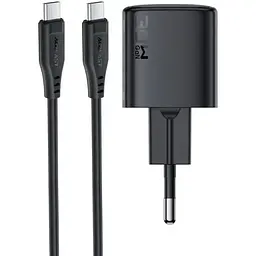 МЗП Acefast A118 PD30W GaN (1USB-C) + кабель Type-C to Type-C Black