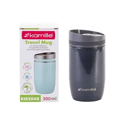 Термокухоль Kamille KM-2048 300 мл сірий - мініатюра 4