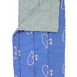 Ковдра MirSon антиалергенна з Eco-Soft Зима №4091 Color Fun Line Whales 155х215 (2200004876016) - мініатюра 2